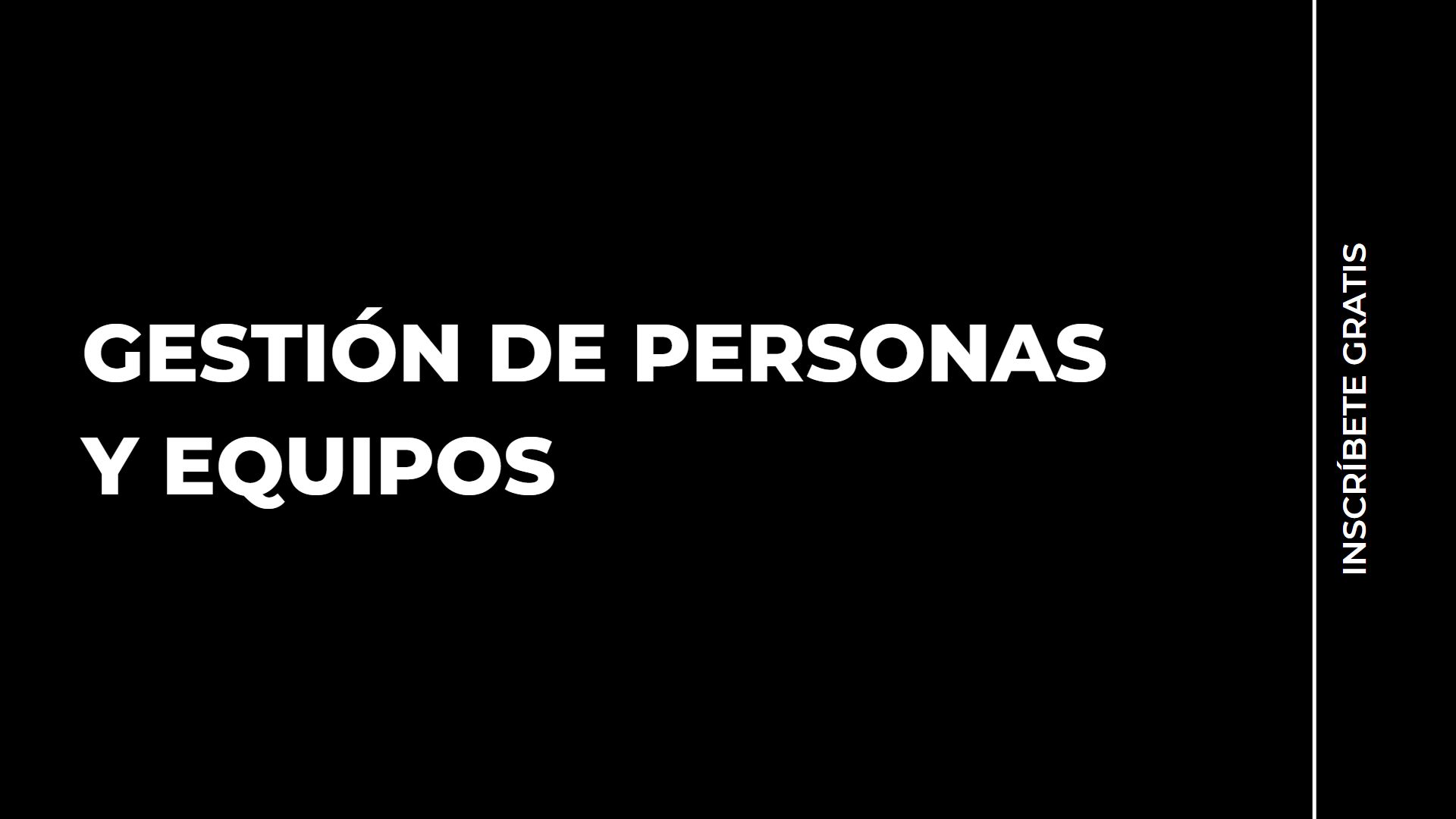 La gestión de personas y equipos