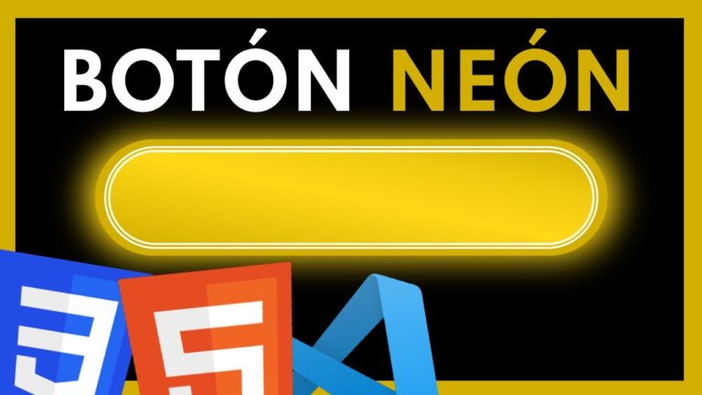 Cómo Crear un BOTÓN ESTILO NEON con HTML y CSS
