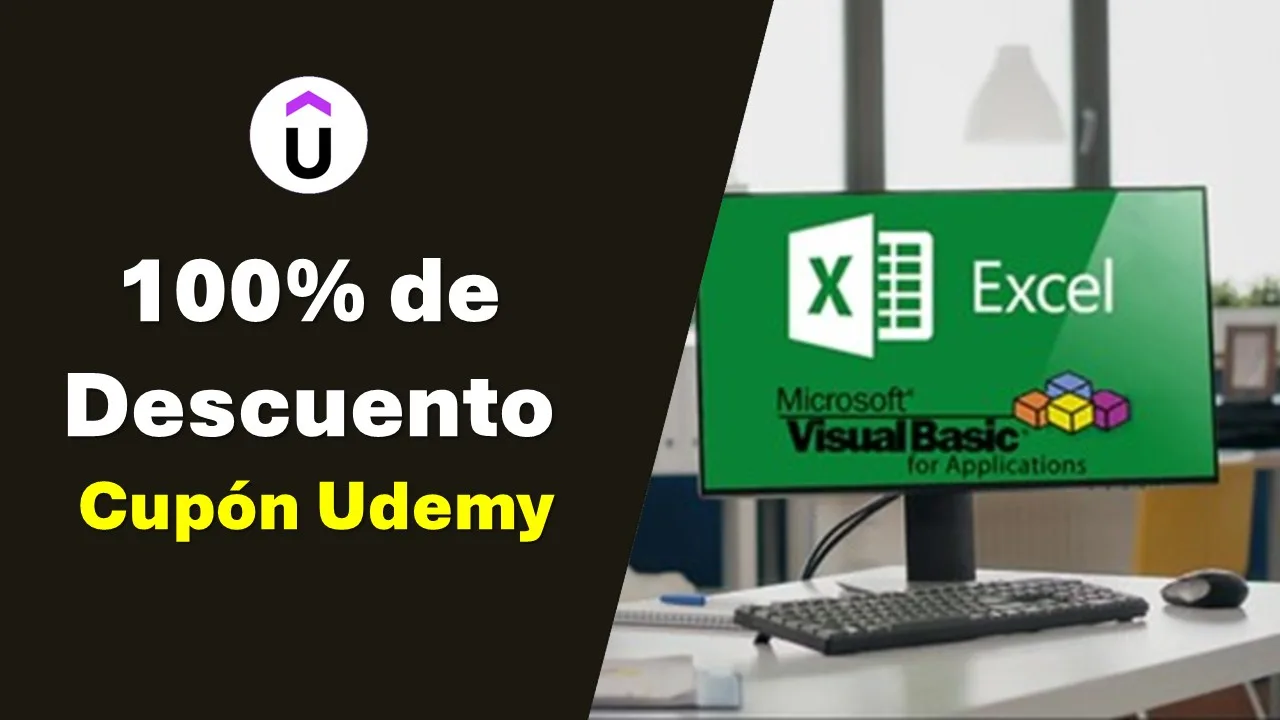 ¡Últimas plazas! Curso completo de Excel VBA gratis para principiantes en Udemy
