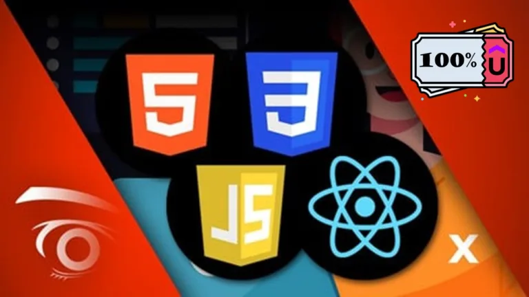 Cupón Udemy - Curso de certificación en línea HTML, CSS, JavaScript y React - 100% de descuento