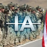 Ilustración de militares de EE. UU. con las letras IA - Facialix